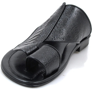 Xinzirain, sandalias árabes <span class=keywords><strong>de</strong></span> cuero hechas a mano <span class=keywords><strong>de</strong></span> gran tamaño personalizadas, cómodas zapatillas planas sin cordones para <span class=keywords><strong>hombre</strong></span> del Golfo, chanclas, zapatos - Product Image 2