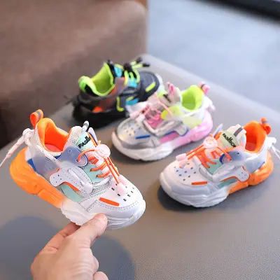 Toddler Fashion Running Shoe Kids Children's Sneakers Wholesale for Boys and Girls Casual Shoes