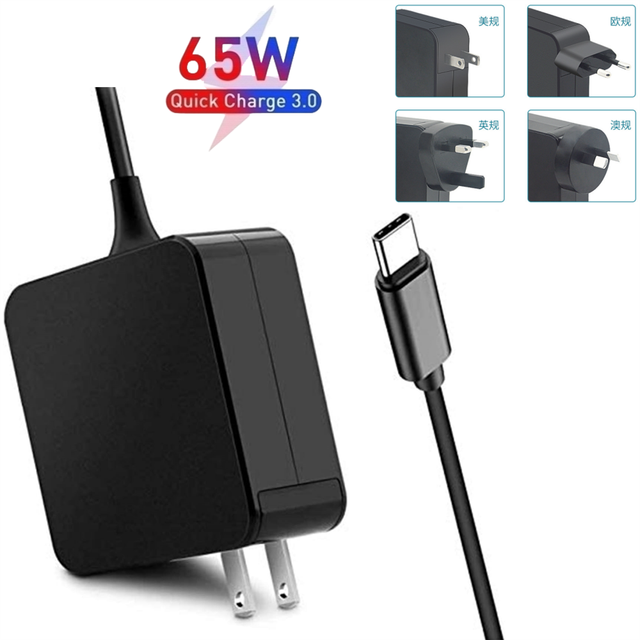 20V 3.25A 65W USB Type C Universal Laptop Mobile Phone Charger Power Adapter Type-C PD Fast Charger for MacBook Pro Air Dell  HP