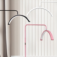 Lampe de sol professionnelle en forme de U, demi-lune, avec protection oculaire, réglable, pour salon de beauté, extensions de cils, maquillage, studio