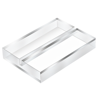 Support de table professionnel en acrylique transparent pour cartes de table et petites pancartes de mariage, avec fentes