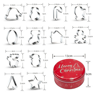 <span class=keywords><strong>Emporte</strong></span>-pièce Maison de Noël 2026 en Acier Inoxydable pour Biscuits et Gâteaux, Motif Bonhomme de Neige, Idéal Cadeau de Noël - Product Image 1