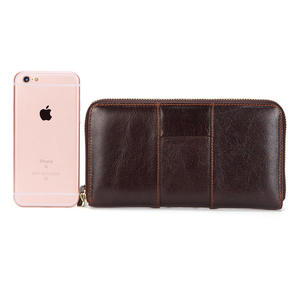 AndoBag Cartera Larga para Hombre, de Cuero Vacuno Genuino, Bolso de Mano Elegante para Negocios - Product Image 5