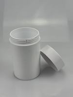Flacon vide en acrylique double couche de haute qualité avec bouchon à vis, conteneur alimentaire pour pilules, poudres, comprimés, capsules, personnalisable