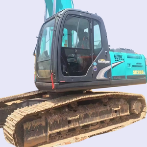 Excavatrices de chantier d'occasion Kobelco SK200 du Japon, excavatrice sur chenilles d'occasion de 20 tonnes pour la foresterie et les mines, moteur Yanmar - Product Image 1