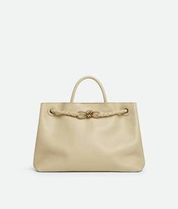 Bottega BV Andiamo <b>Top</b> handle bag in <b>silky</b> calf leather with signature knot detail and sliding cross-body strap Veneta - Product Image 2