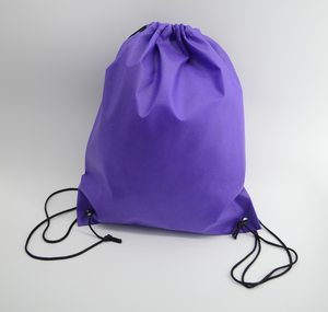 Custom Logo Recyclable Small Non Woven Drawstring <b>Backpack</b> Simple Printed Nylon Tote Bag Rope Handle Cheap Price Shopping Bag - Product Image 2