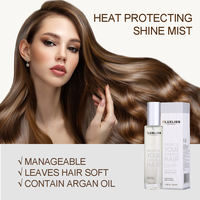 LUXLISS Sérum Capillaire Réparateur à la Kératine, Brume Capillaire Lissante, Spray Protège-Chaleur Protéines Vitamine E, Huile Capillaire Anti-Frisottis et Brillance