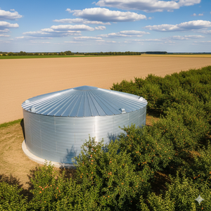 Réservoir Silo Moderne de 300 000 Gallons pour la Collecte d'Eau de Pluie, Fournisseur Mondial, pour Stockage d'Eau Domestique et Lutte Contre les Incendies Ruraux - Product Image 5