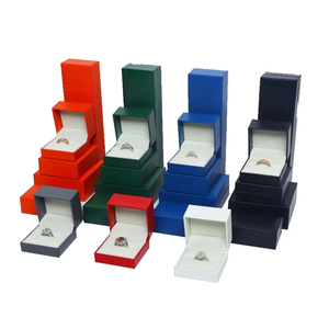 Caja de Joyería de Papel con Aspecto de Cuero Personalizada, para Anillos, Aretes, Pulseras y Collares, Embalaje Ecológico, Económico, al por Mayor - Product Image 3