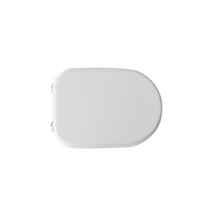 Copriwater Moderno Quadrato a Sgancio Rapido e Chiusura Ammortizzata per Cesame Sintesi Vase in Plastica PP con Cerniere a Espansione C - Product Image 1
