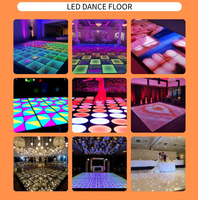 Panneau de sol de danse LED à effet miroir infini 3D de haute qualité Homei, dalle de danse RGB, éclairage portable pour discothèque, éclairage DMX