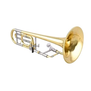 <span class=keywords><strong>Trombone</strong></span> <span class=keywords><strong>à</strong></span> ventes directes en Si bémol (Bb) avec finition dorée pour enfants et adultes, tube télescopique - Product Image 2