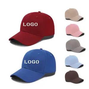 定制帽子棉6或5件高品质高尔夫运动男帽，带凸起3D刺绣棒球帽标志