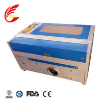 Machine de découpe laser CO2 refroidie par eau haute rigidité Shenhui 570 60W pour bois/papier, prise en charge DXF/DST, rail de guidage PMI (agent requis)