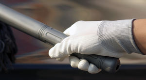 Guantes de trabajo con revestimiento de PU blanco NMSHIELD Guantes protectores de seguridad de nailon para construcción Precio económico para electricistas - Product Image 5