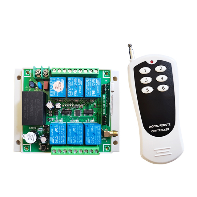 AC100V~ 240V 6 Channel Motor Forwards and Reverse Remote Switch Motor Remote Control Switch