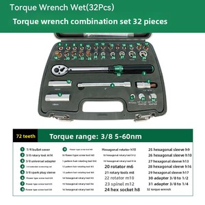 OEM endüstriyel sınıf yüksek hassasiyetli tork anahtarı seti kaymaz sap ile güçlü tork çok fonksiyonlu güçlü tork - Product Image 2