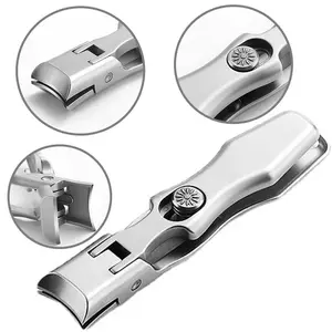 Portable Ultra Sharp Nail Clipper Fingernail Clipper Steel Wide Jaw Opening Anti Splash Fingernail Clippers Nail Cutter