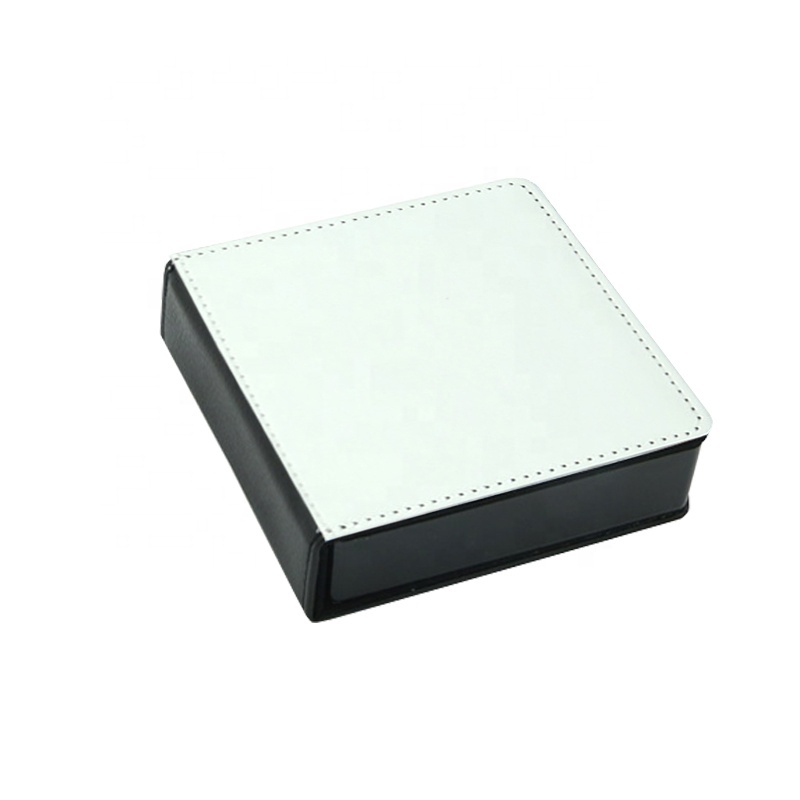 Support Distributeur De Blocs-Notes En Cuir PU - Organisateur De Bureau Pour Post-it, Cartes De Visite - Plusieurs Couleurs - Capacité 180 Feuilles