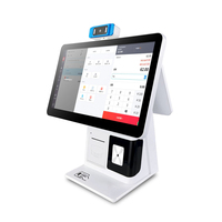 Terminal pos de escáner de código QR Android con impresora térmica para caja registradora minorista escáner de documentos terminal de gestión de visitantes
