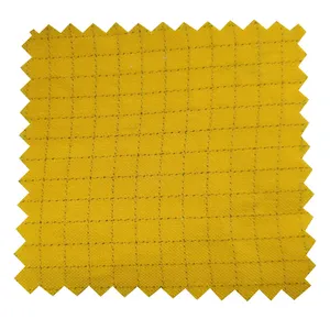 ESD Polyester Coton Tissu Grille Antistatique TC Tissu Teint Tissé Uniforme Tissu