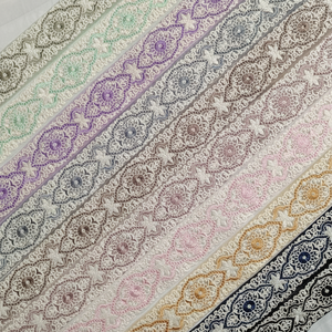 Tissu de dentelle brodée écologique de luxe Design doux et élégant pour vêtements de mariée robes de soirée chaussures sacs décorations pour la maison - Product Image 1