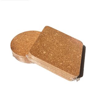 <b>Cork</b> <b>Coasters</b> Round Square Thickened Heat Resistant Slip Proof Custom Pattern Home Use - Product Image 2