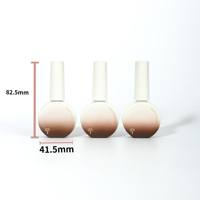 OEM/ODM Bouteilles vides de vernis à ongles brun dégradé, Bouteilles de vernis à ongles rechargeables carrées opaques 15ml sans danger pour les UV