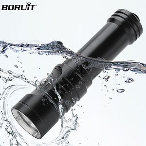 BORUiT-linterna de buceo, resistencia al agua IP68, profesional, funciona con 18650/batería, con cuerda de mano - Product Image 1