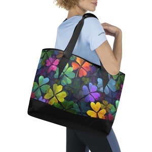 Sacs à déjeuner isothermes personnalisés en gros avec motif floral tropical, en polyester durable, sacs fourre-tout isothermes pour le déjeuner - Product Image 5