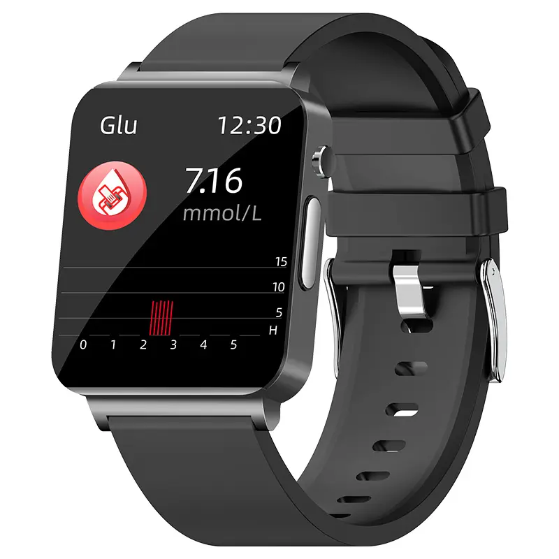 New KS03 non-invasive blood glucose smart watch accurate measurement of ECG heart rate blood pressure temperature bracelet watch