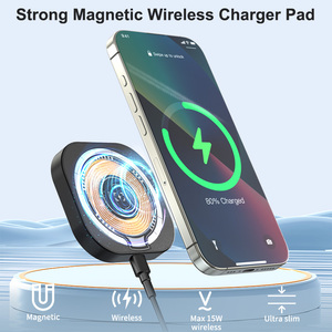 Tkt Xách Tay Từ Sạc Không Dây 15W Nhanh Chóng Sạc Pad <span class=keywords><strong>Dock</strong></span> Trạm Đối Với iPhone Đối Với Samsung Hỗ Trợ Loại-C Pd Cho Tai Nghe - Product Image 4