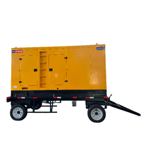 Générateurs diesel Taishan silencieux montés sur remorque 90KW, démarrage automatique, alternateur 100% cuivre, monophasé/triphasé, châssis mobile pour