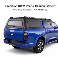 Auvent rigide modulaire en aluminium à 3 portes, montage sans perçage, pour benne de pick-up, compatible avec Foton Mars 2023