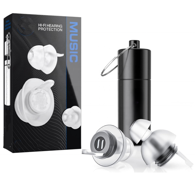 2026 New Musician Ear Plugs with Filter High Fidelity Noise Reduction Hearing Protection Travel Silicone Concert Earplugs