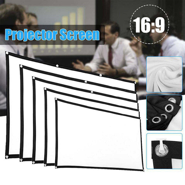 Fast Fold 80 100 120 Inch 16:9 4:3 Outdoor Movie Theater Projection Screen Foldable Rear Portable Alr Projector Screen