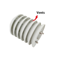 Capteur professionnel de température et d'humidité de l'air avec couvercle de protection, obturateurs et bouclier anti-rayonnement solaire pour l'automatisation des bâtiments