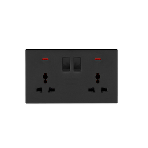 Anh cắm ổ cắm điện <span class=keywords><strong>2</strong></span>-Gang hai cực tường thiết bị chuyển mạch đôi chuyển làm bằng bền ABS và PC Chất liệu - Product Image 5