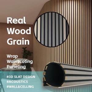 แผงไม้อะคูสติกแบบยืดหยุ่นสำหรับ kasaro ใหม่แผงไม้สไตล์โอ๊คที่ถูกกว่าและบางกว่าสำหรับคลังสินค้าหรือห้องนั่งเล่นพร้อมใบรับรอง CE - Product Image 1