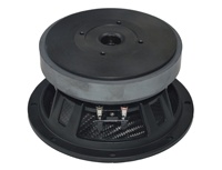 Haut-parleur à cône en carbone en gros/OEM pour audio automobile 650-049, haut-parleur médium 6,5 pouces, impédance 8 ohms, unité de haut-parleur mono à coque en aluminium