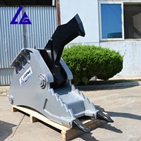 Cisaille à arbres et déracineur pour excavatrice, outil de coupe, préhension et chargement en un seul geste, PC50 SK60 SK200, CE, 18 mois, Vente directe usine