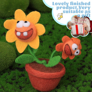 Bestseller Wollfilz Poke Musik Neue Monster Topfpflanze Serie Dekorative Blumen Pflanzen Englisch Video Tutorial - Product Image 3