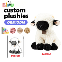 Jouet en peluche mouton super doux en coton PP, animaux de ferme, conception personnalisée OEM, vente en gros