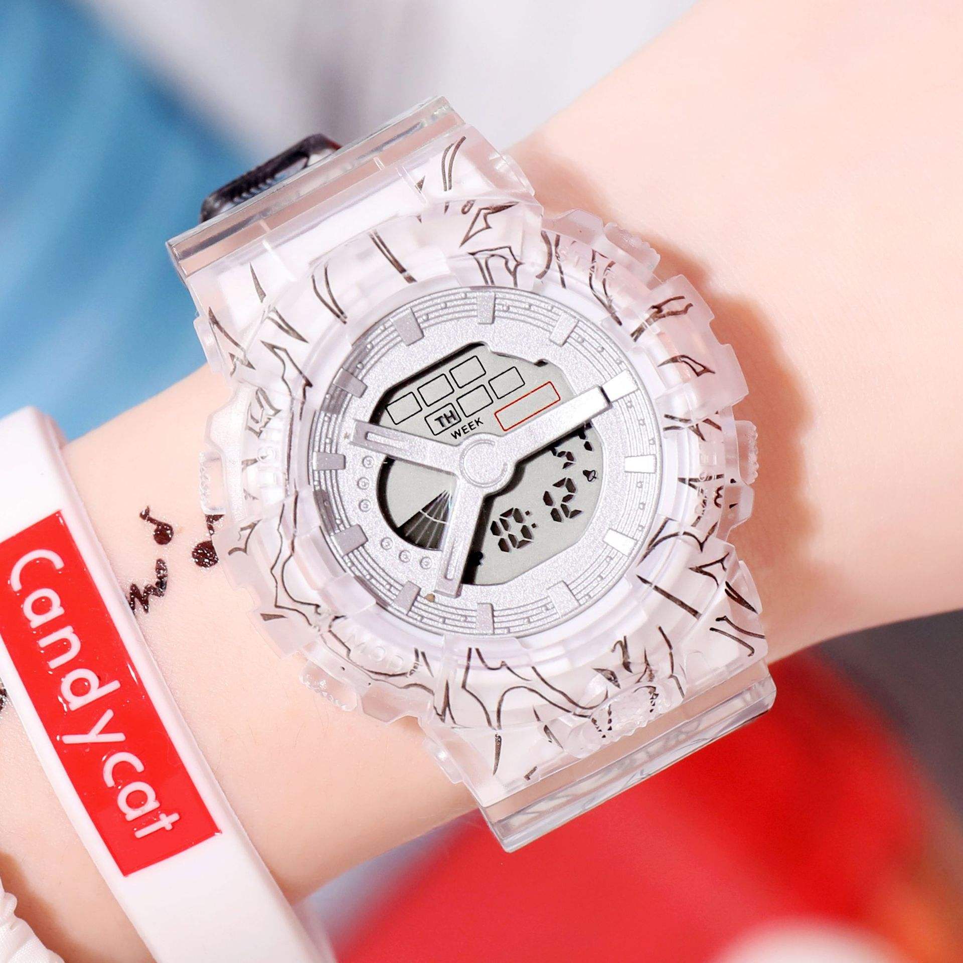 Reloj deportivo de una pieza para hombre, resistente al agua, relojes de  pulsera de lujo de la mejor marca, regalos, relojes digitales de estilo G, 