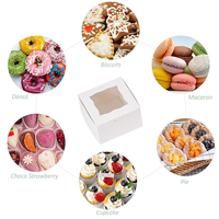 Boîtes à pâtisserie personnalisées en papier, résistantes aux UV et anti-déversement, pour mini-gâteaux, cupcakes, desserts, beignets et friandises