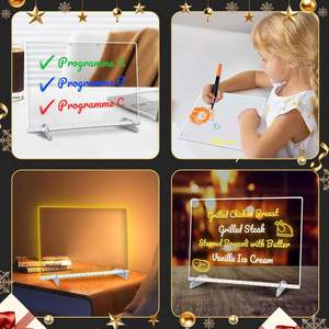 儿童发光二极管照明画板发光玩具RGB七色可擦留言板书写荧光板 - Product Image 6