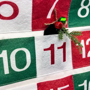 Calendrier de l'avent de Noël 24 jours calendrier de compte à rebours de Noël avec 35 pièces ornements compte à rebours mural réutilisable - Product Image 5