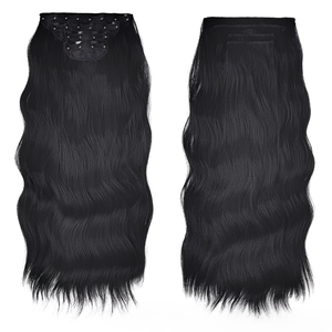 باروكة شعر مستعار من قطعة واحدة رائجة البيع عبر الحدود من تشجيانغ، طقم من أربع قطع، ألياف مقاومة للحرارة العالية، موجات الجسم والموجات المائية، كثافة 100% - Product Image 6