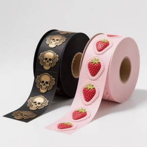 Etiquetas Personalizadas Impresas, Adhesivos de Vinilo Resistentes al Agua, Paquete de Adhesivos de PVC Autoadhesivos con Logotipo, Hojas de Adhesivos Kiss Cut - Product Image 1